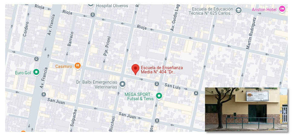 Ubicación EESO Nº 404